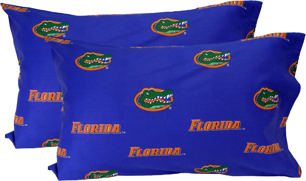 Florida Printed Pillow Case - (set Of 2) - Solid - Flopcstpr By College Covers