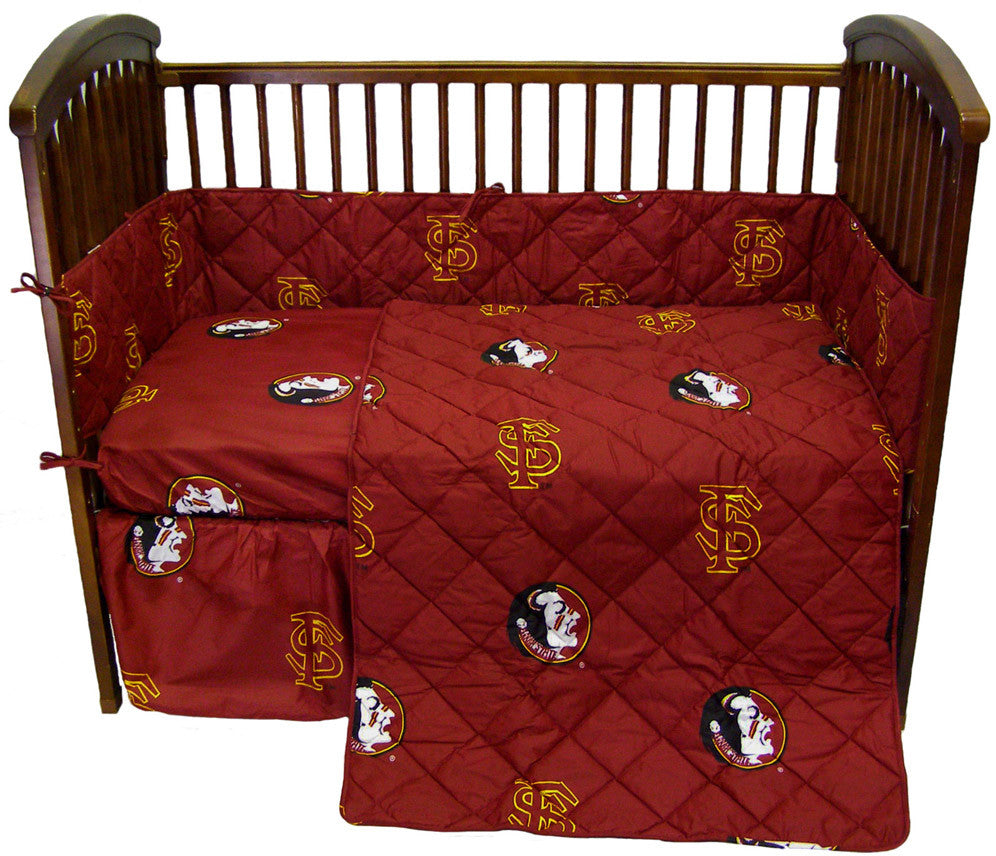 Fsu 5 Piece Baby Crib Set - Fsucs By College Covers