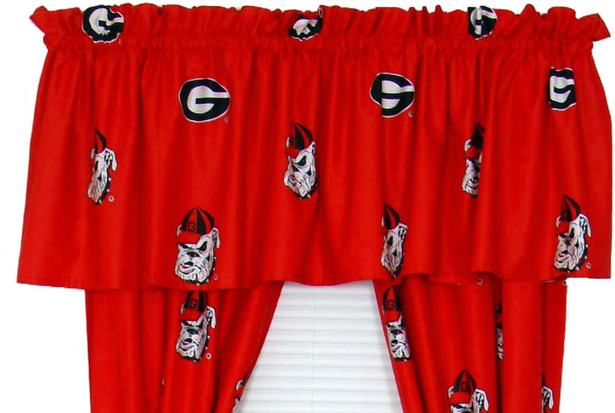 Georgia Printed Curtain Valance - 84 X 15 - Geocvl By College Covers