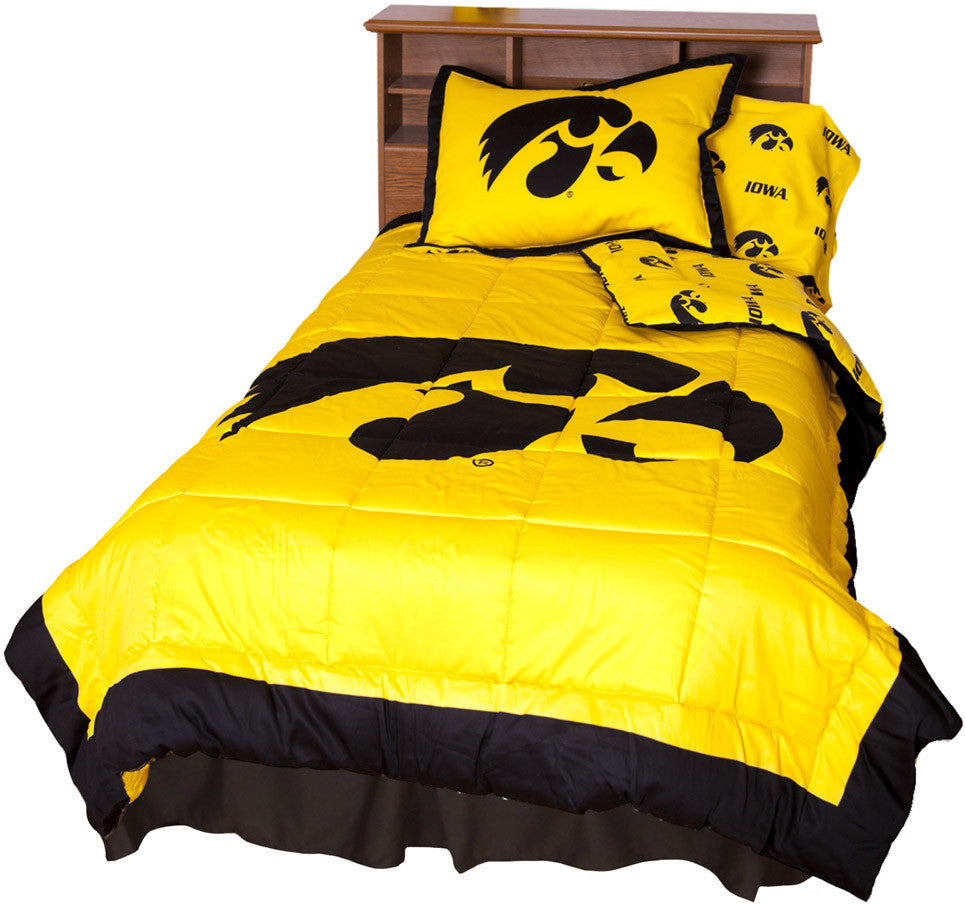 Iowa Reversible Comforter Set -king - Iowcmkg By College Covers