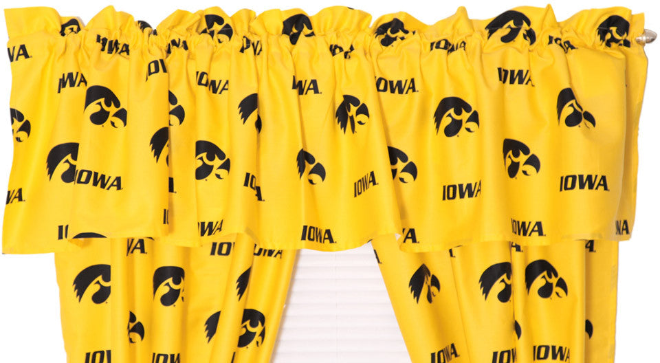 Iowa Printed Curtain Valance - 84 X 15 - Iowcvl By College Covers