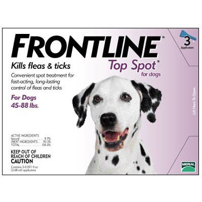 Frontline Top Spot, Dog 45-88 Lbs (3 Doses)