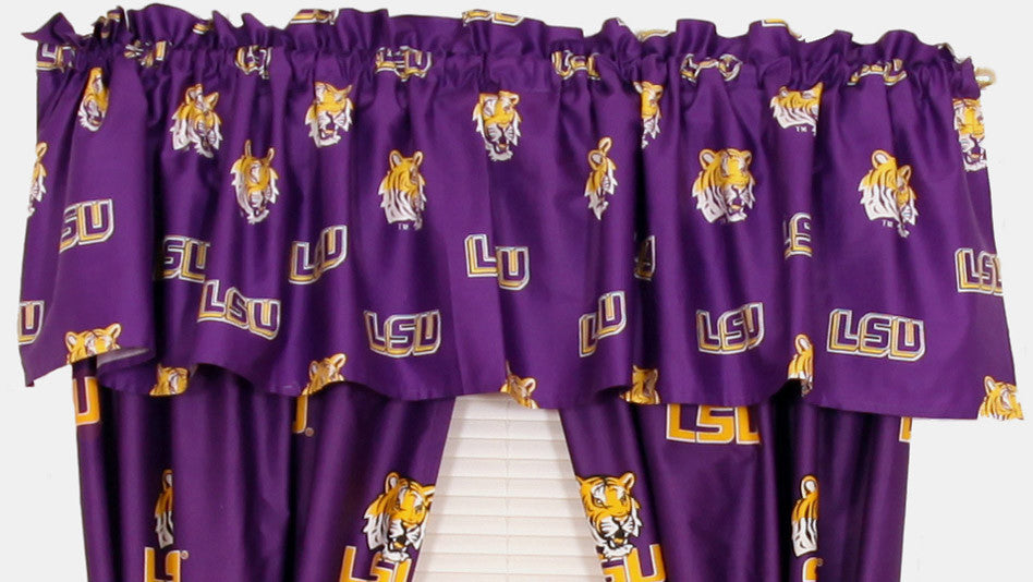 Lsu Printed Curtain Valance - 84 X 15 - Lsucvl By College Covers