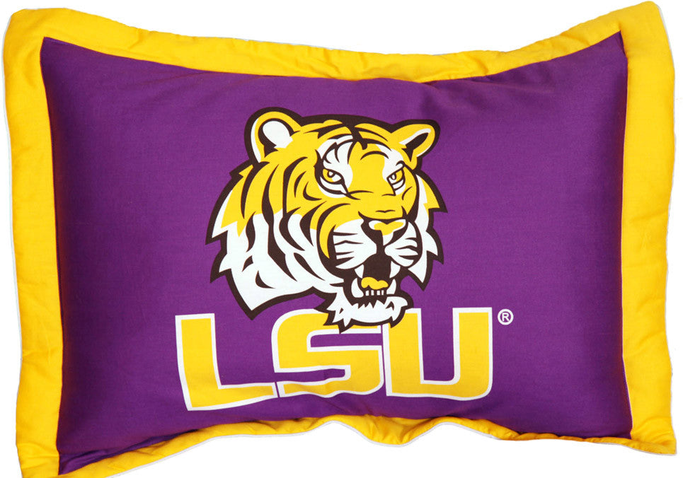 Lsu Printed Pillow Sham - Lsush By College Covers