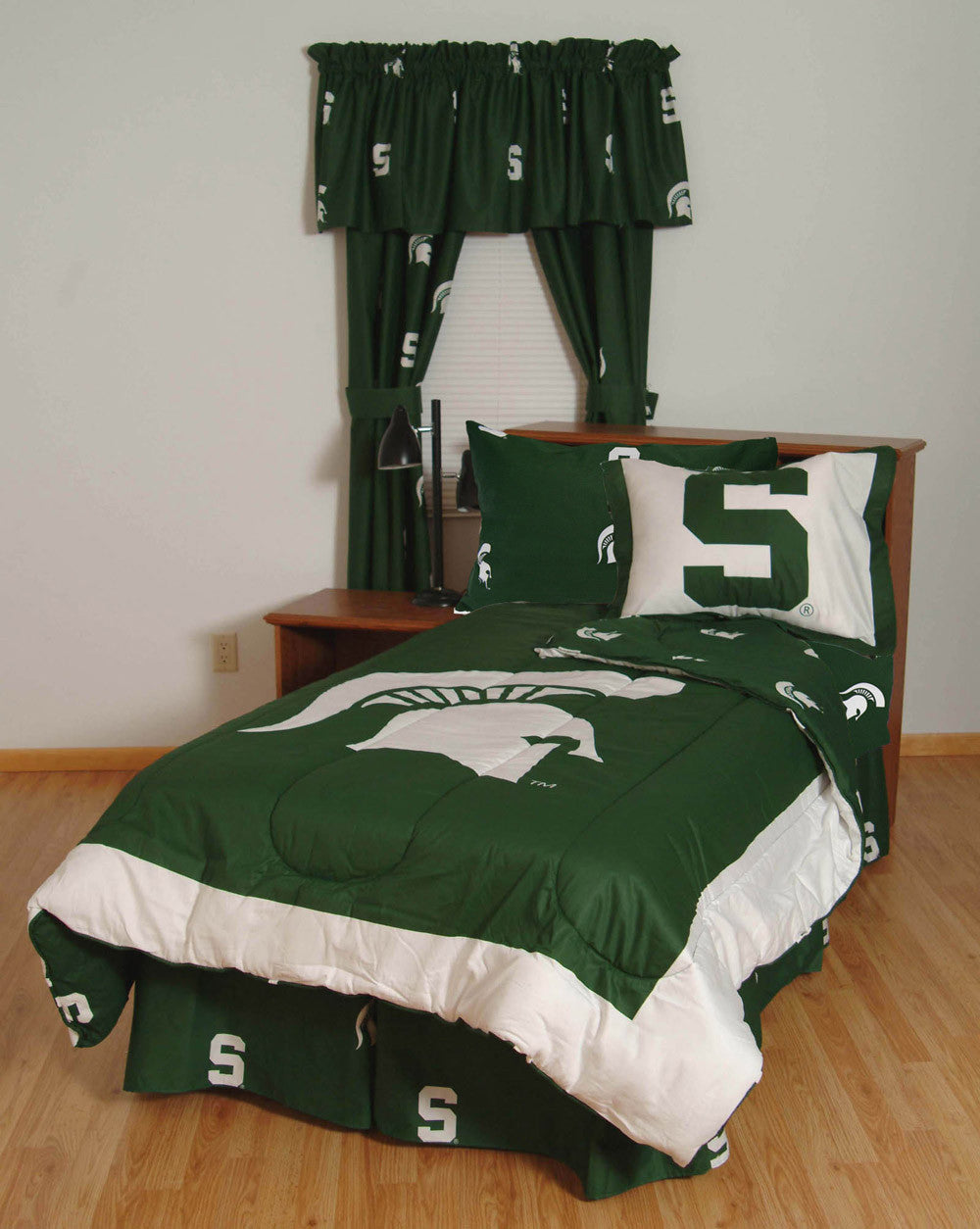 Michigan State Bed In A Bag King - With Team Colored Sheets - Msubbkg By College Covers