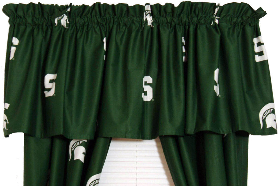 Michigan State Printed Curtain Valance - 84 X 15 - Msucvl By College Covers