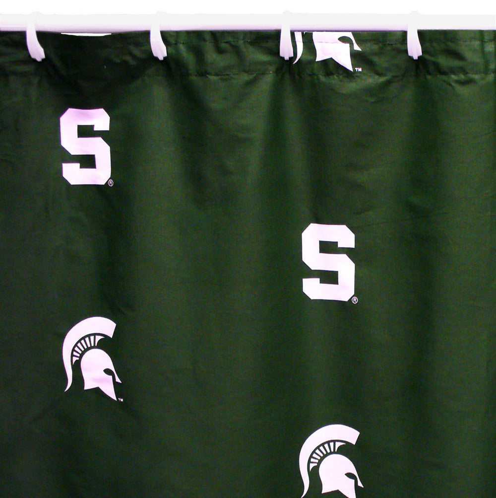 Michigan State Printed Shower Curtain Cover 70" X 72" - Msusc By College Covers