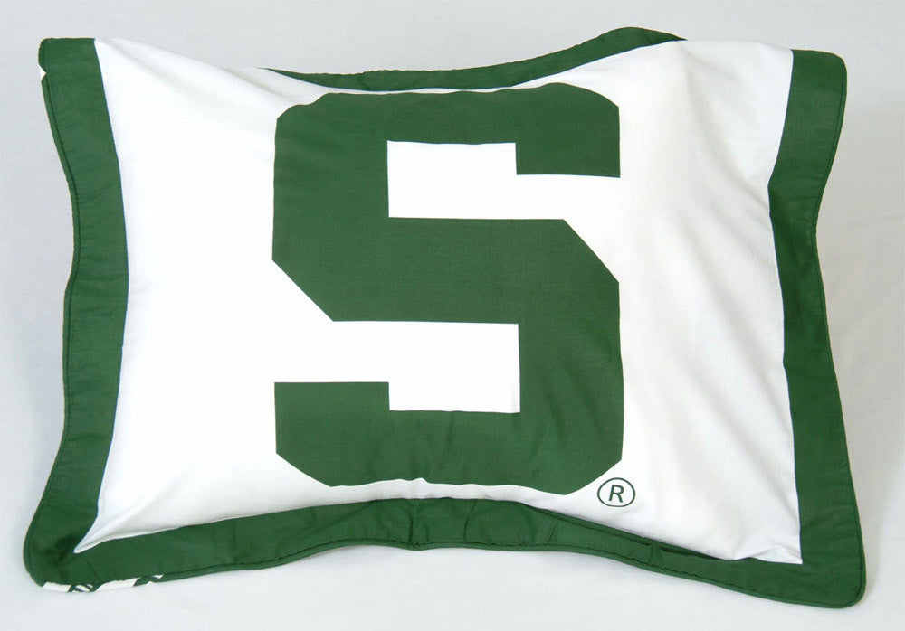 Michigan State Printed Pillow Sham - Msush By College Covers