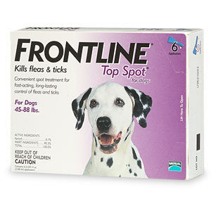 Frontline Top Spot, Dog 45-88 Lbs (6 Doses)