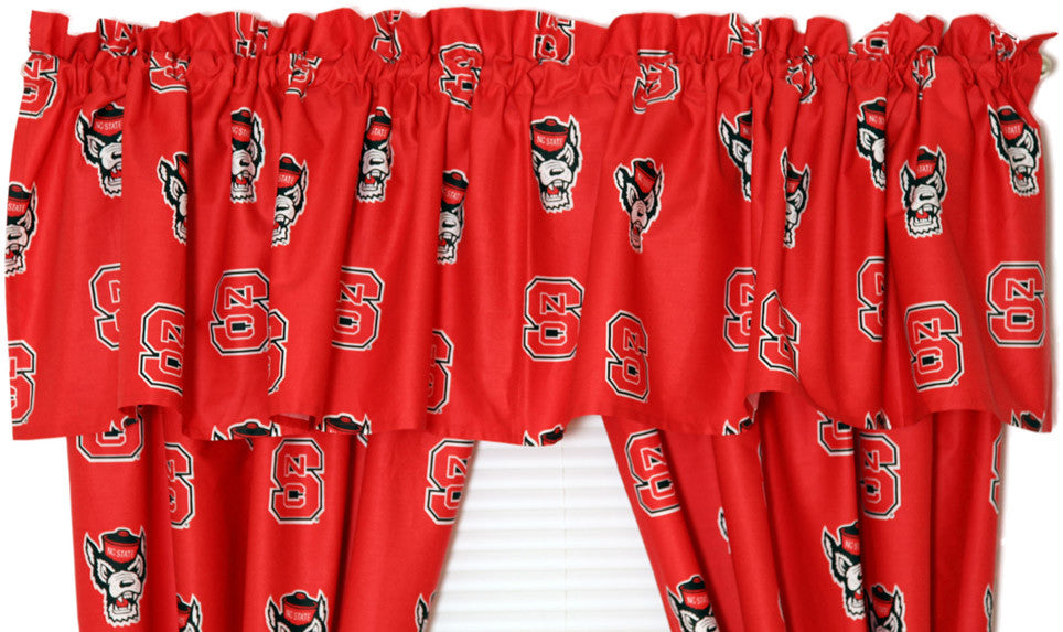 Nc State Printed Curtain Valance - 84 X 15 - Ncscvl By College Covers