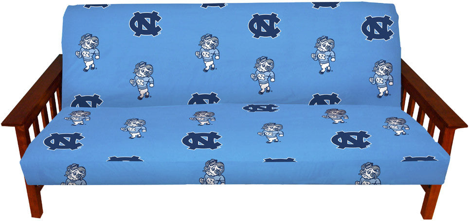 Unc Futon Cover - Full Size Fits 8 And 10 Inch Mats - Ncufc By College Covers