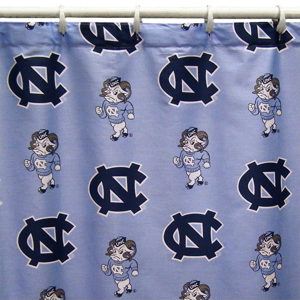 Unc Printed Shower Curtain Cover 70" X 72" - Ncusc By College Covers