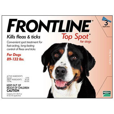 Frontline Top Spot, Dog 89-132 Lbs (3 Doses)