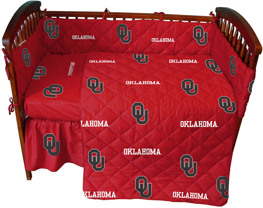 Oklahoma 5 Piece Baby Crib Set - Oklcs By College Covers