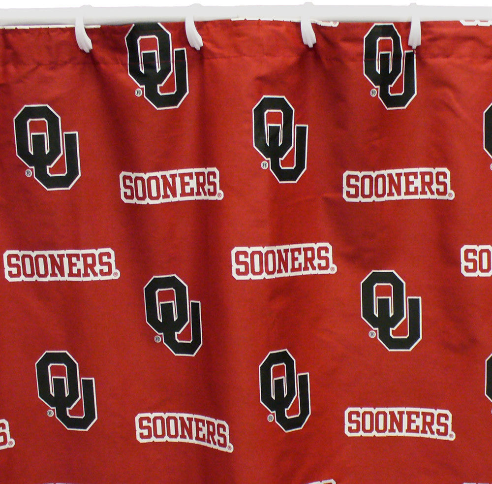 Oklahoma Printed Shower Curtain Cover 70" X 72" - Oklsc By College Covers