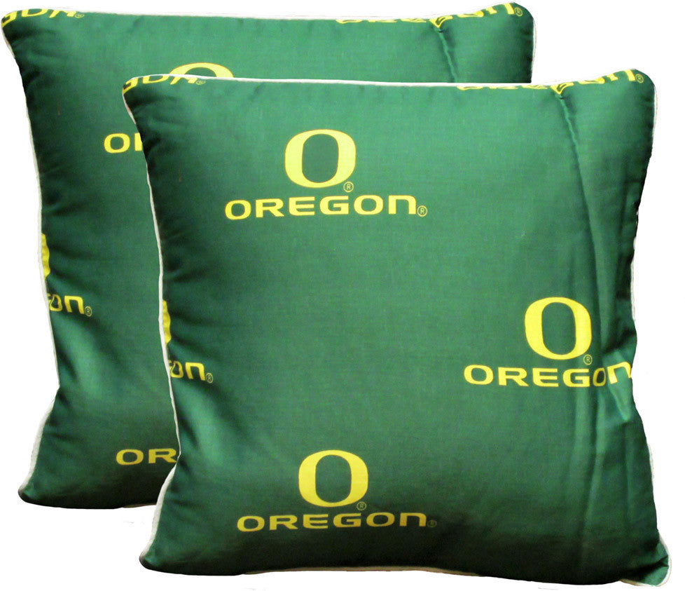 Oregon 16 X 16 Decorative Pillow Set - Oredppr By College Covers