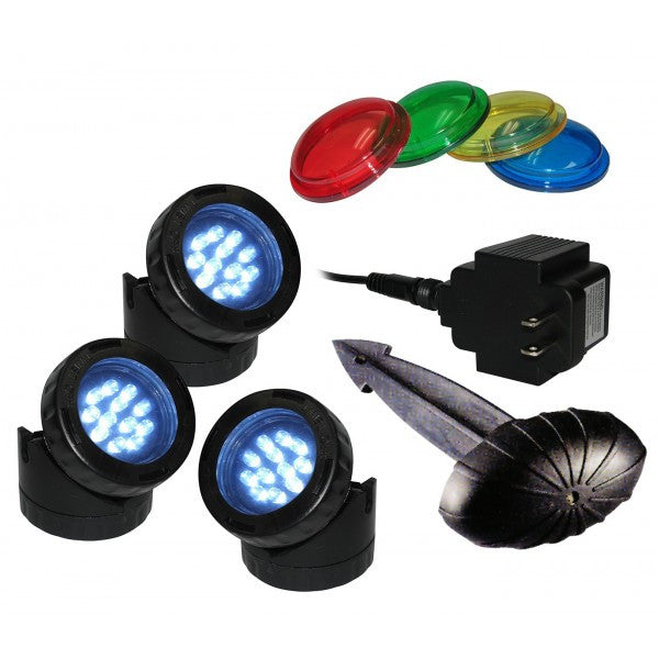 Alpine Led312t Led 3 Pack Light With Photocell & Transformer