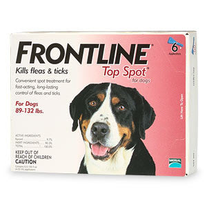 Frontline Top Spot, Dog 89-132 Lbs (6 Doses)
