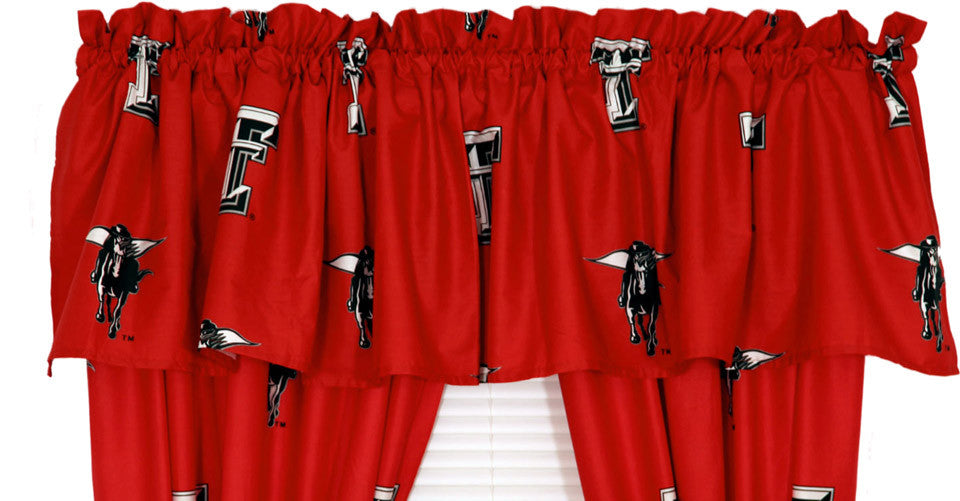 Texas Tech Printed Curtain Valance - 84 X 15 - Ttucvl By College Covers