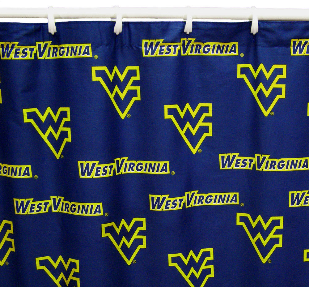 West Virginia Printed Shower Curtain Cover 70" X 72" - Wvasc By College Covers