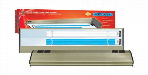 Coralife Aqualight Double Linear Strip Compact Fluorescent Fixture, 2x65 Watt, 30 Inch (53103)