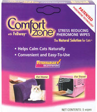 Comfort Zone With Feliway Wipes, 5 Count