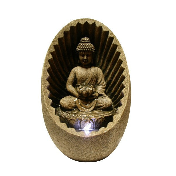 Alpine Win322 Buddha Tabletop Fountain With Led Light