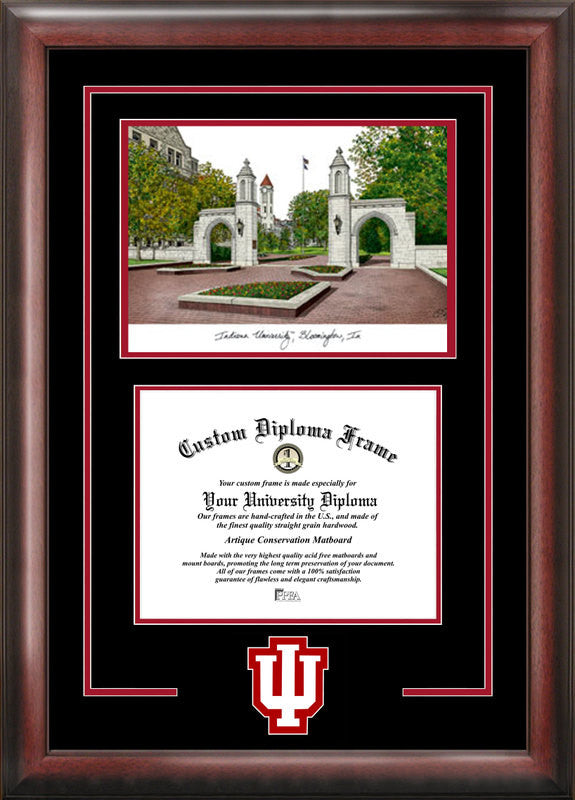Indiana University, Bloomington Spirit Graduate Frame With Campus Image