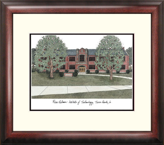 Rose Hulman Institute Of Technology University Campus Images Lithograph Print