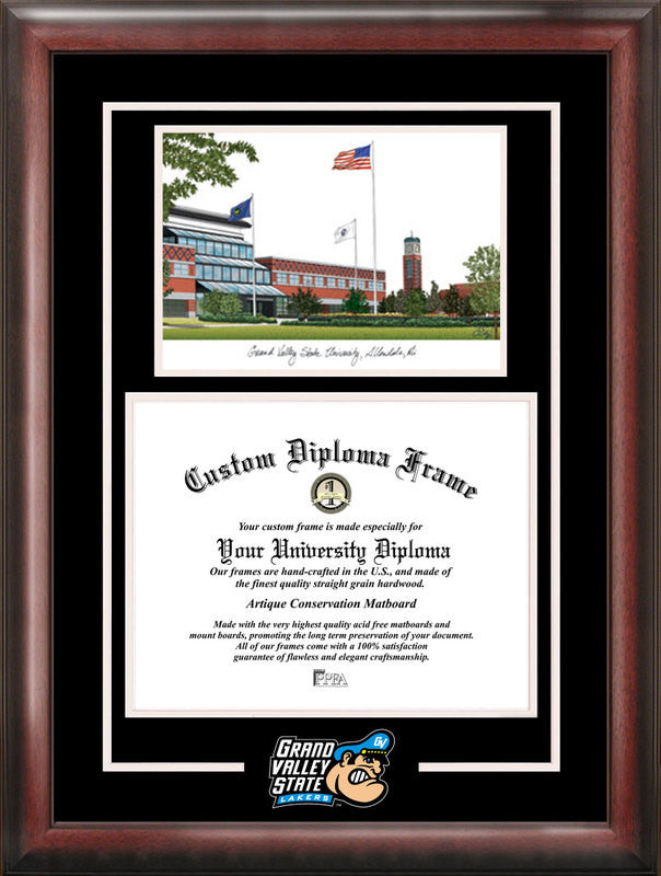Grand Valley State University Spirit Graduate Frame With Campus Image