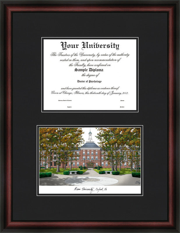 Michigan State University Beaumont Hall Spirit Graduate Frame With Campus Image