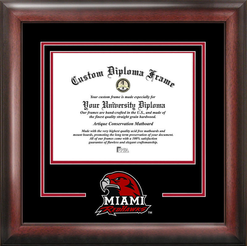 Miami University Ohio Spirit Diploma Frame
