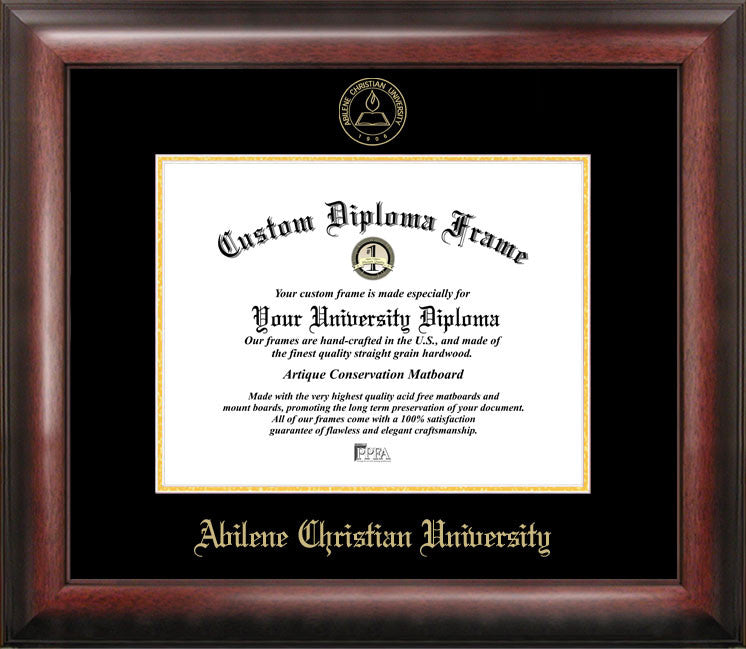 Abilene Christian University Gold Embossed Diploma Frame
