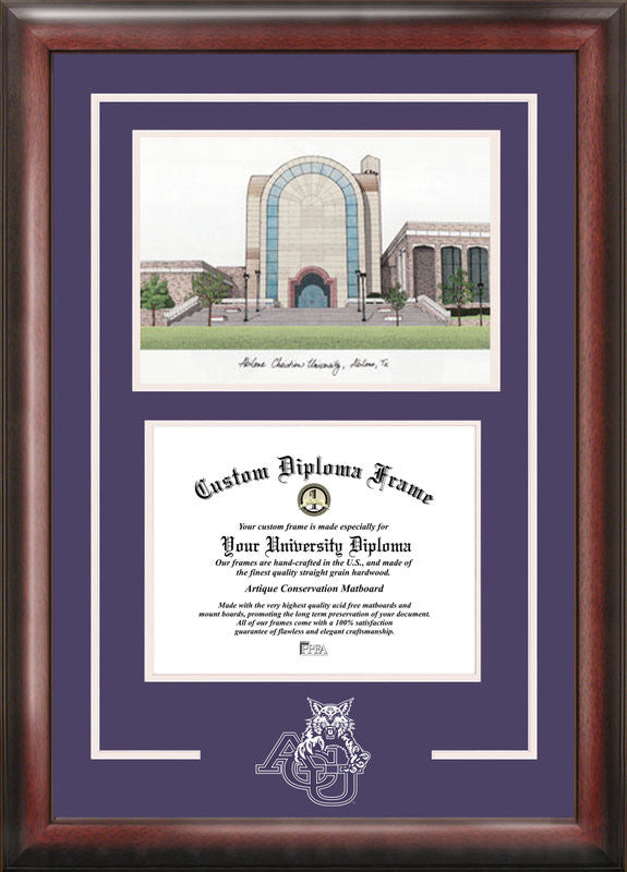 Abilene Christian University Spirit Graduate Frame With Campus Image