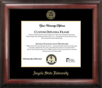 Angelo State University Gold Embossed Diploma Frame