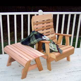 Creekvine Design Wrf1130setcvd Cedar Twin Ponds Chair & Table Set