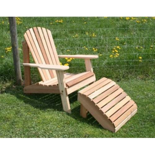 Creekvine Design Wrf526200cvd Cedar American Forest Adirondack Chair & Footrest Set