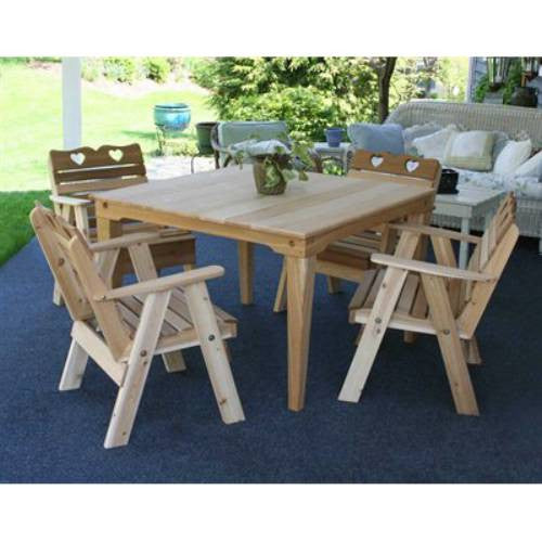 Creekvine Design Wrfsasdscvd Cedar Country Hearts Dining Set