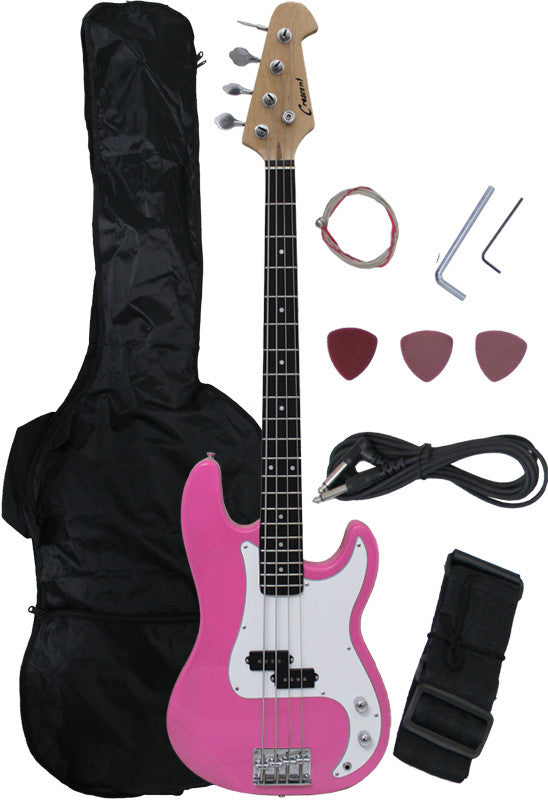 Crescent Direct Eb46-pk 46 Inch Pink Premium Electric Bass Guitar