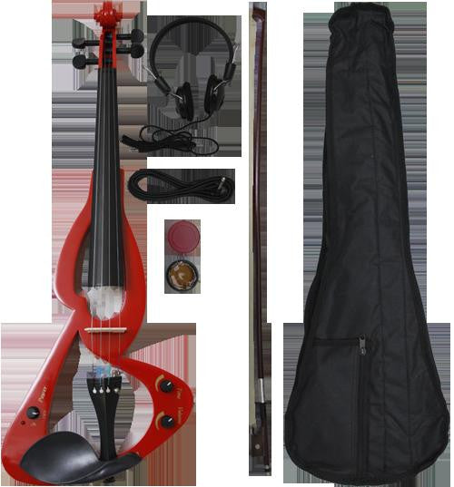 Crescent Direct Ev-rd Red Electric Violin