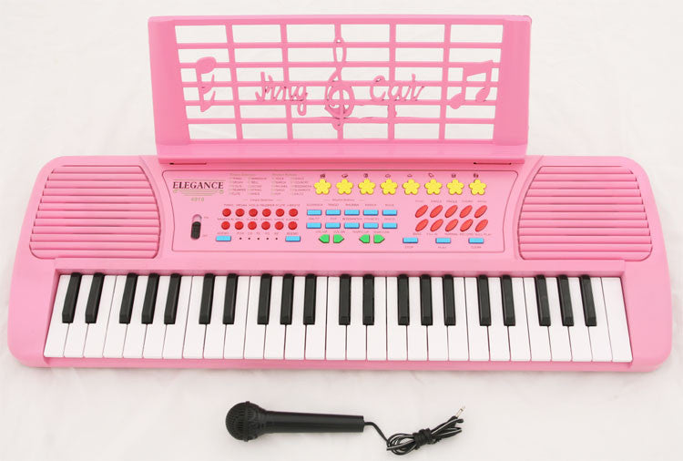 Crescent Direct Kb49-pk 49 Keys Pink Electronic Keyboard