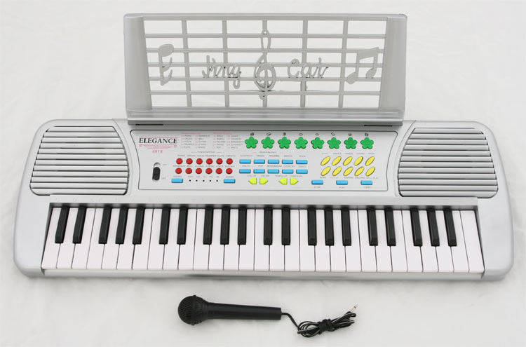Crescent Direct Kb49-sv 49 Keys Silver Electronic Keyboard