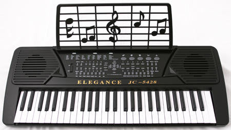 Crescent Direct Kb54-bk 54 Keys Black Electronic Keyboard