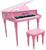 Crescent Direct Kgp-pk 30 Keys Pink Toy Grand Piano With Bench