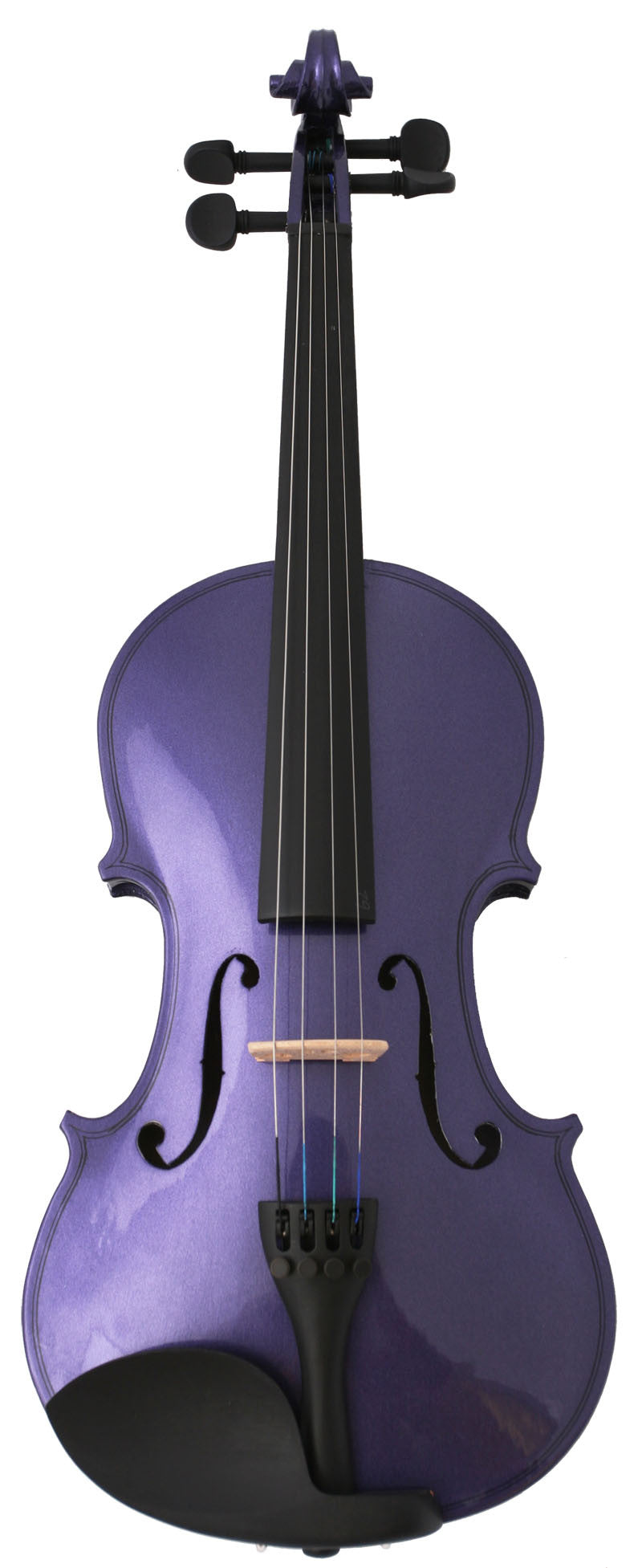 Crescent Direct Vl-prm1/2 1/2 Purple Maplewood Acoustic Violin With Case, Rosin, And Bow