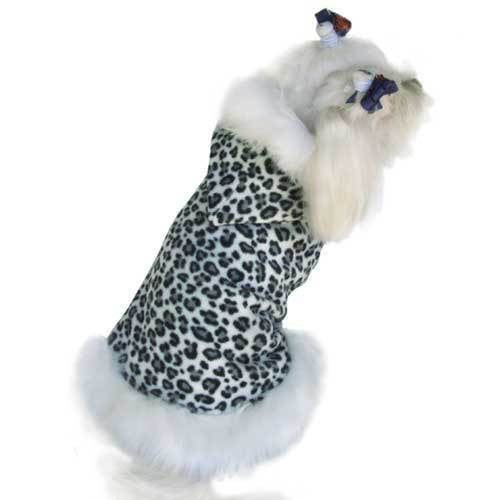 Leopard Hooded Vest Adjustable Neck & Chest Size