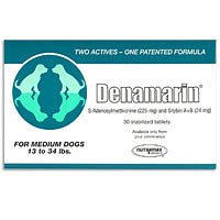 Denamarin 225mg For Dogs 13 To 34 Lbs - Green (30 Tablets)