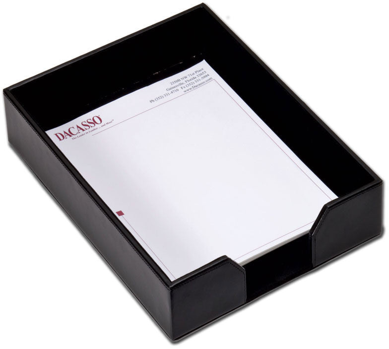 Econo-line Leather Front-load Letter Tray A1401 By Decasso