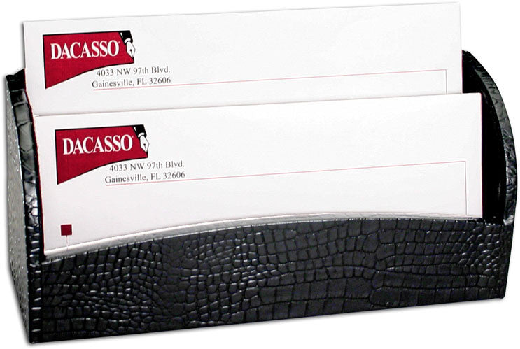 Crocodile Embossed Leather Letter Holder A2208 By Decasso