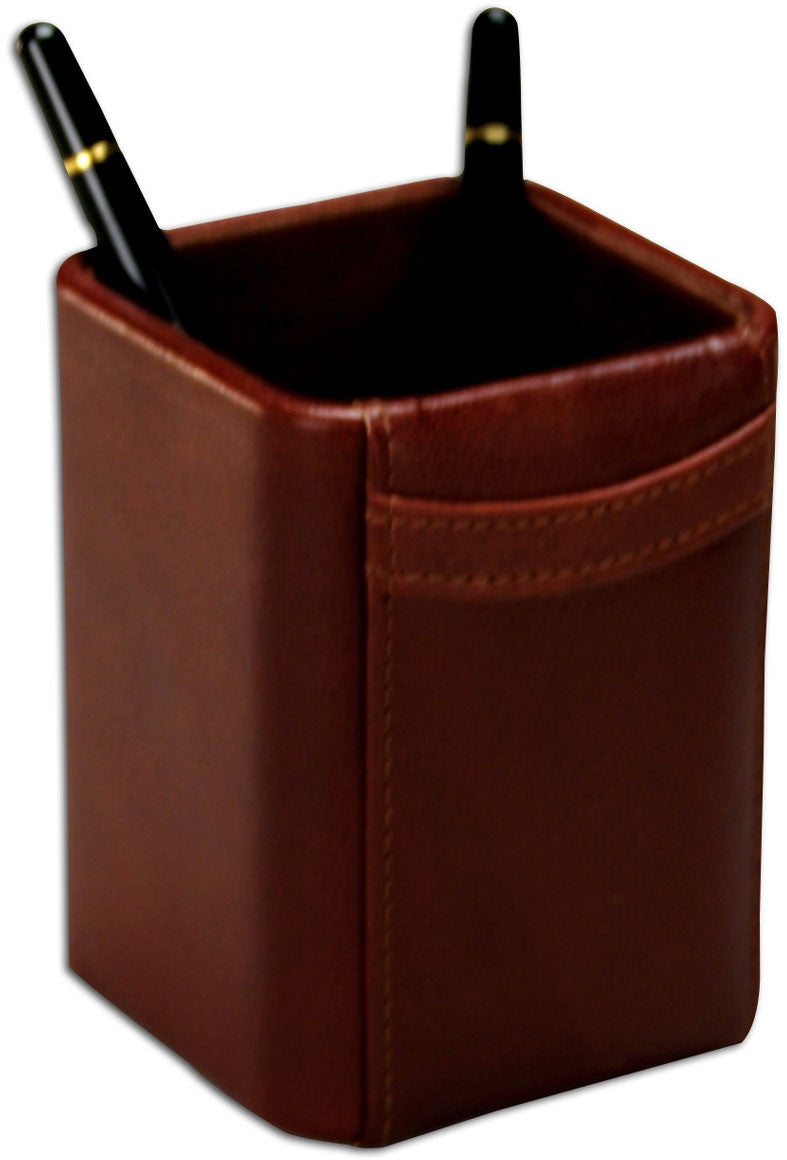 Square Leather Pencil Cup A3010 By Decasso
